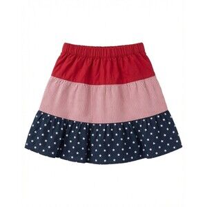 Gymboree Skort Girls Sz 12 Red White Blue 4th July Patriot All American Cutie EU